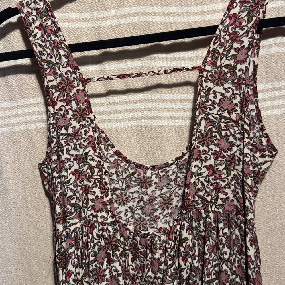 Altar’d State cream and burgundy mini dress - Picture 5 of 7